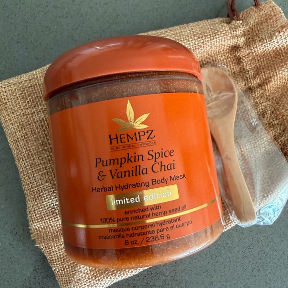 Hempz Pumpkin Spice Vanilla Chai Moisturizing Herbal Body Mask Limited Edition - Picture 3 of 4
